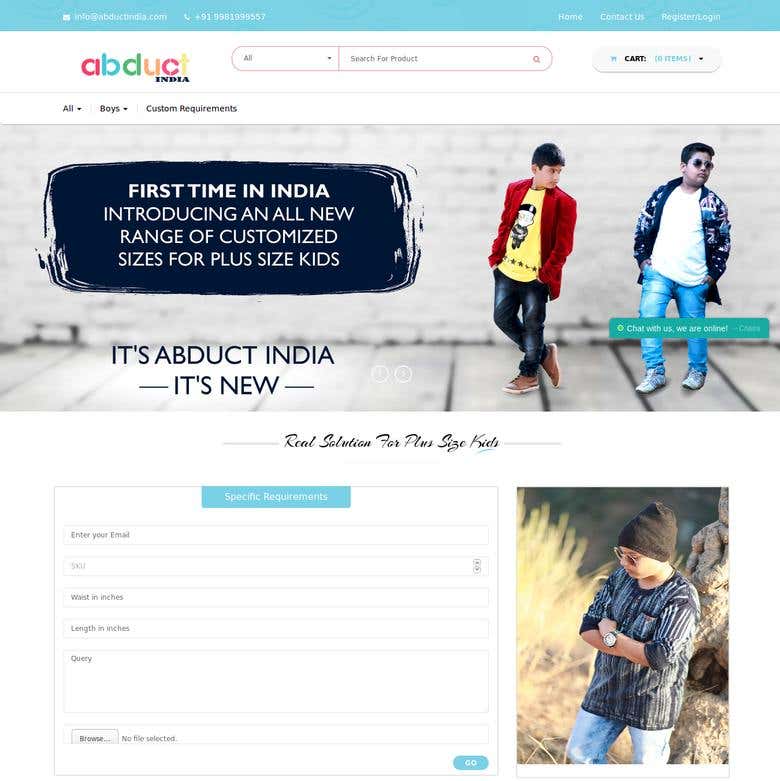 Abduct India :- Online Plus Size Kids Store