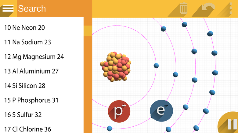 Mobile application Atom.Phys