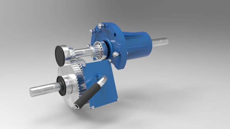 Design A gear box with speed adjusting mechanism