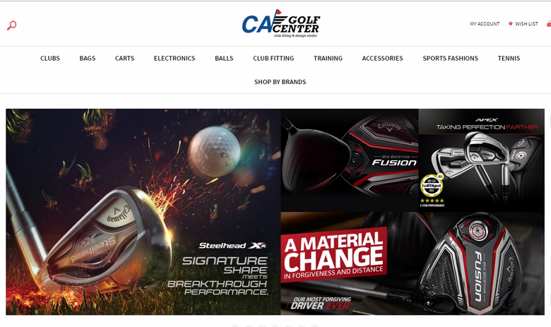 E-commerce portal for golf product