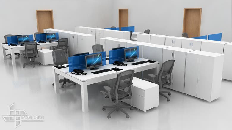 BENCH  - Modular Panel System for Office Furniture