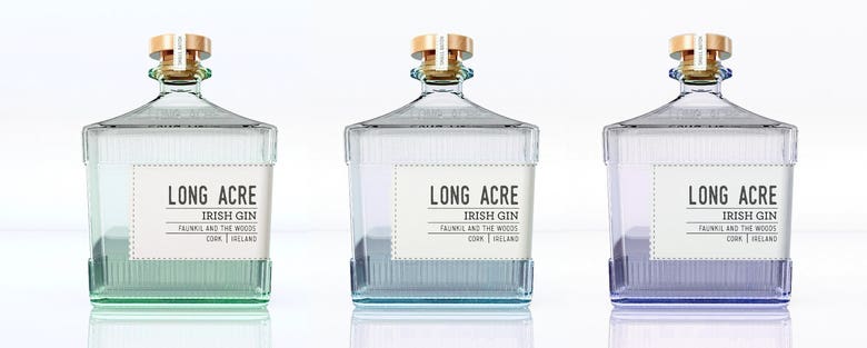 Irish Gin Bottle design