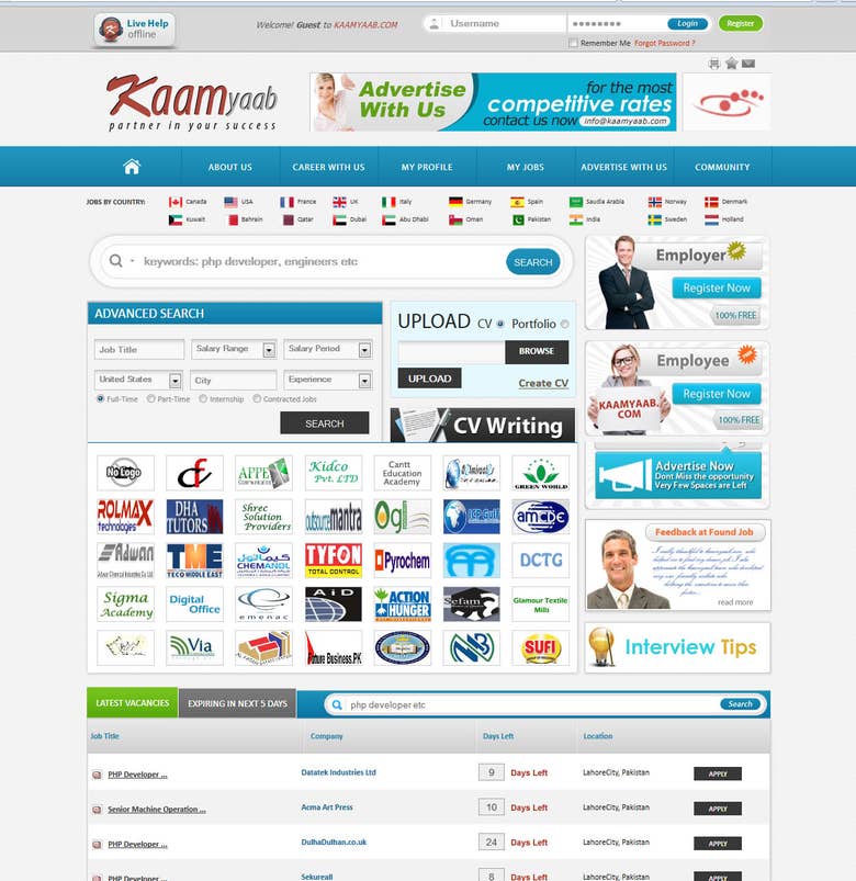 KAAMYAAB.COM | partner in your success Online Jobs Portal