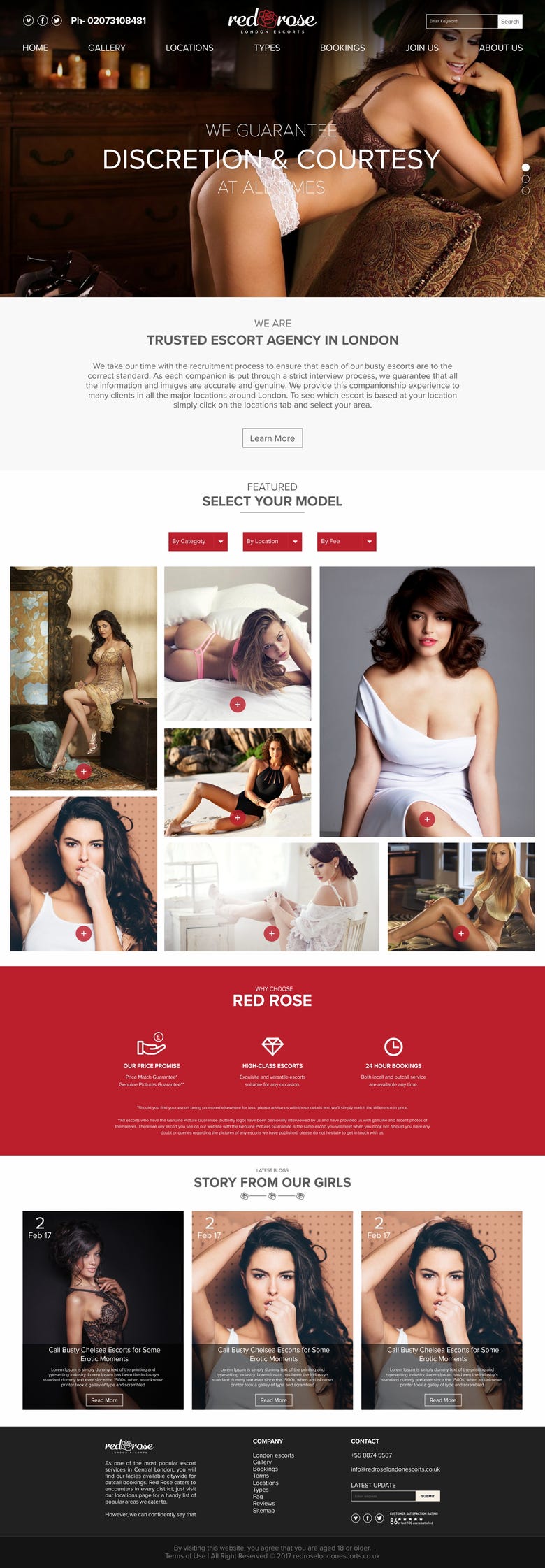 Red Rose Website Design