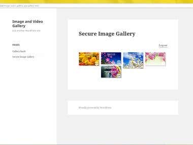 Secure Image Gallery