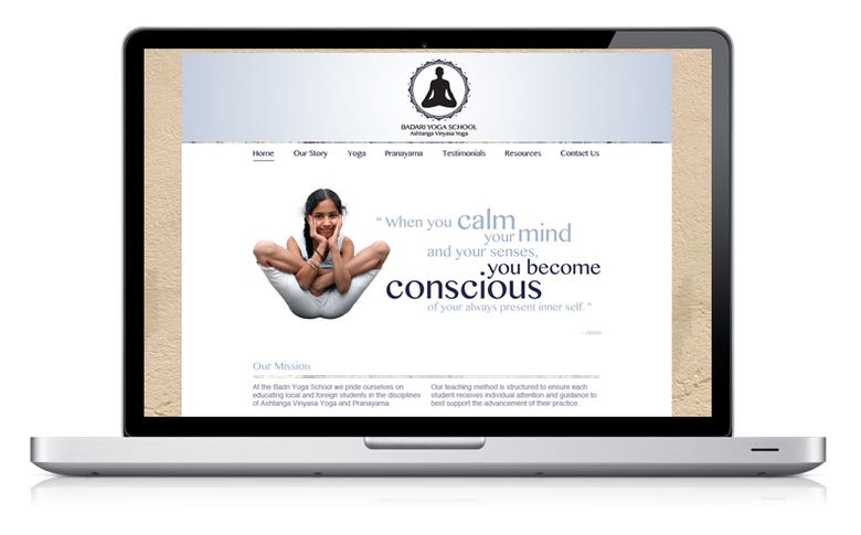 Badri Yoga School website