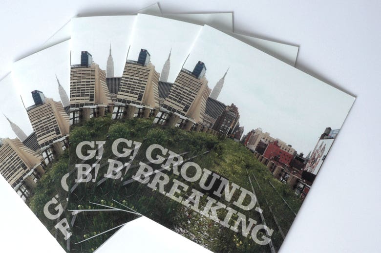 Friends of the Highline Groundbreaking booklet