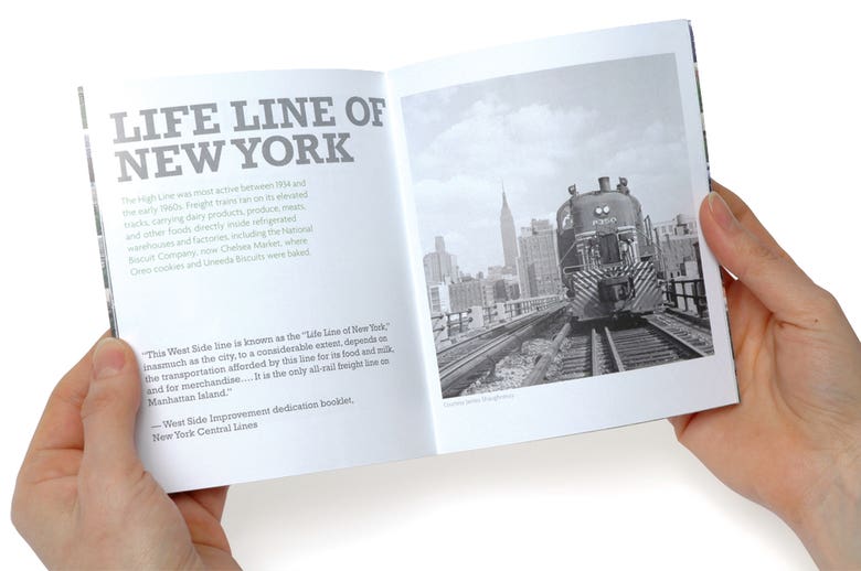 Friends of the Highline Groundbreaking booklet