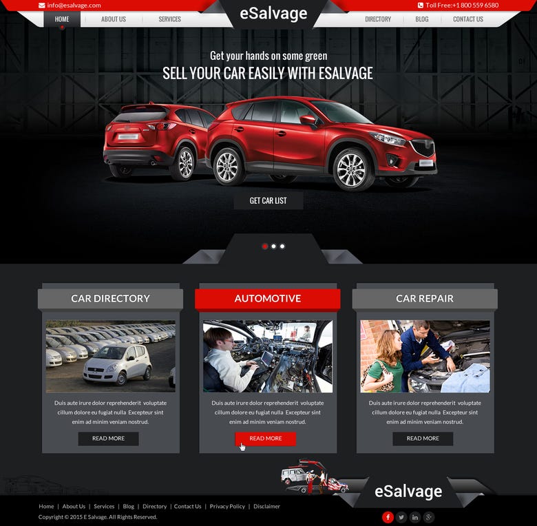 Esalvage car classified directory