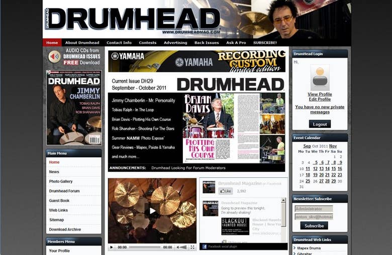 Drumhead Magazine Web Portal