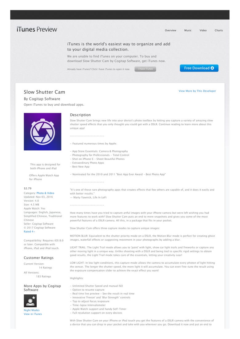 iTunes App Store Description - iPhone, iPad, Apple Watch