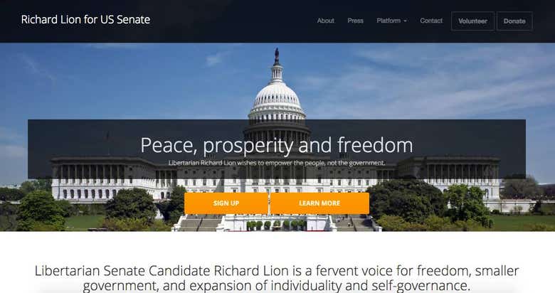 Richard Lion for US Senate