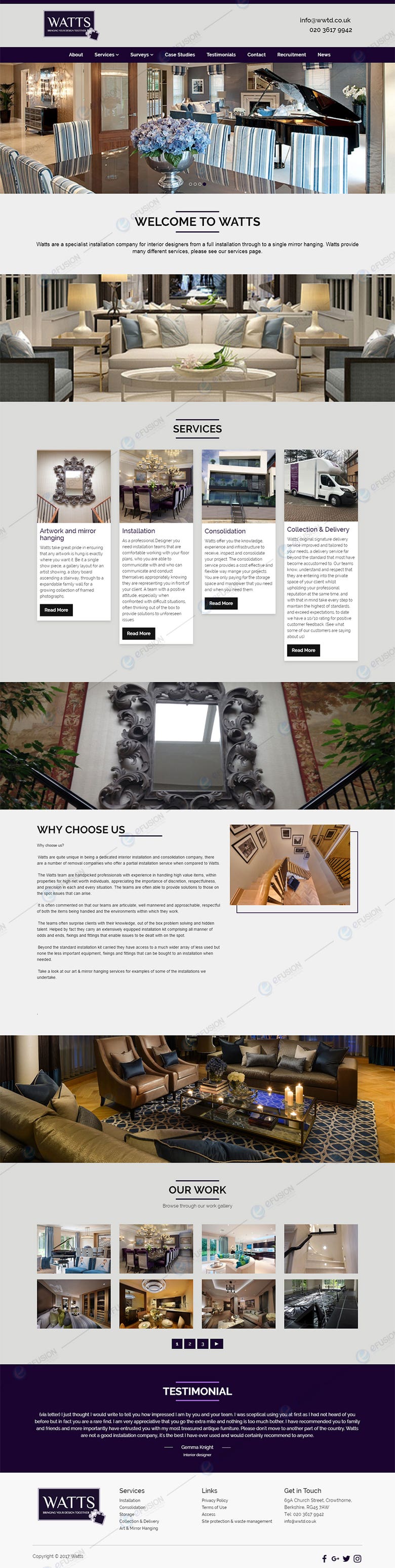 Interior Designing Company Profile | WordPress