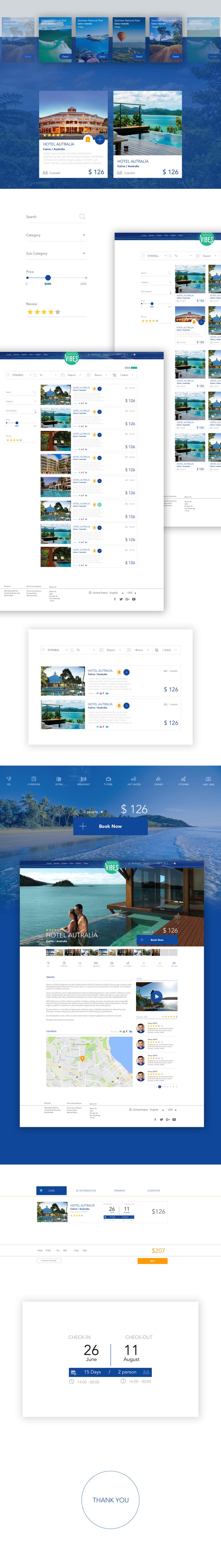 Australia Cairns Travel UI UX Design..