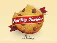 Eat My Kookies Logo and Label Design