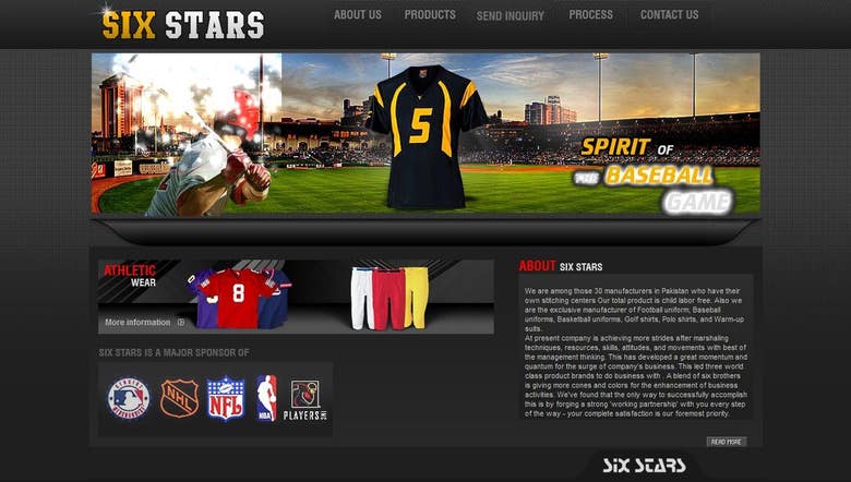 Six Star Sports (HTML Website Design)