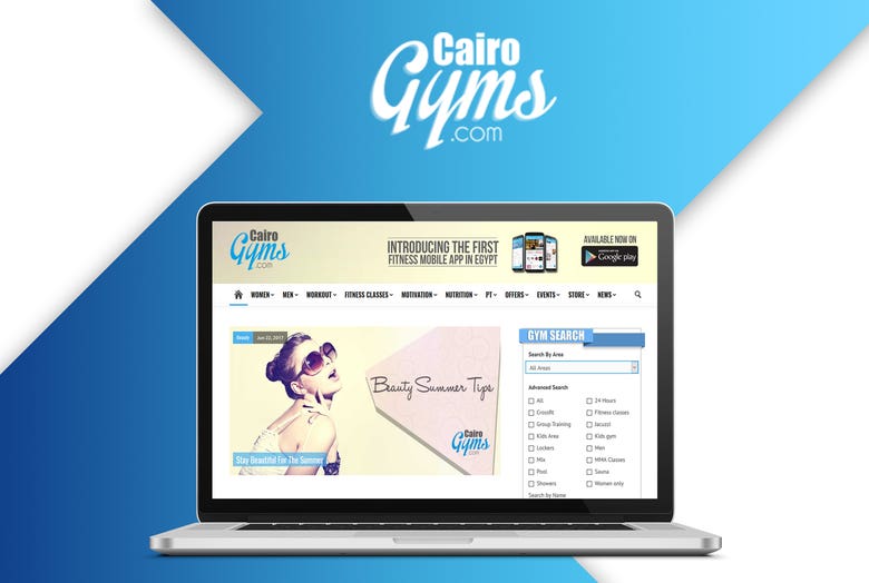 Cairo Gyms Mobile APP & website