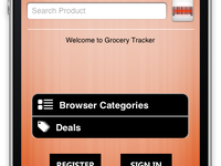 Grocery Tracker : Barcode iPhone App