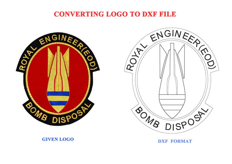 CONVERTING LOGO TO DXF (JPEG TO DXF)
