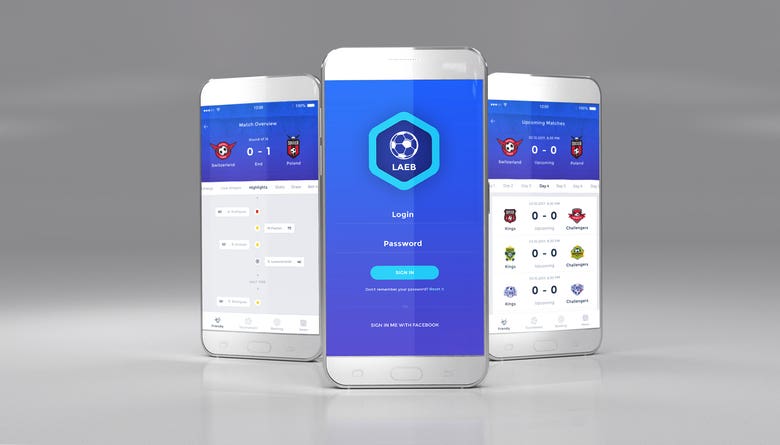 Football league mobile app