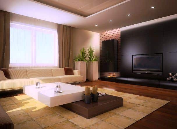 Master Bedroom & Living Room Interior Design.