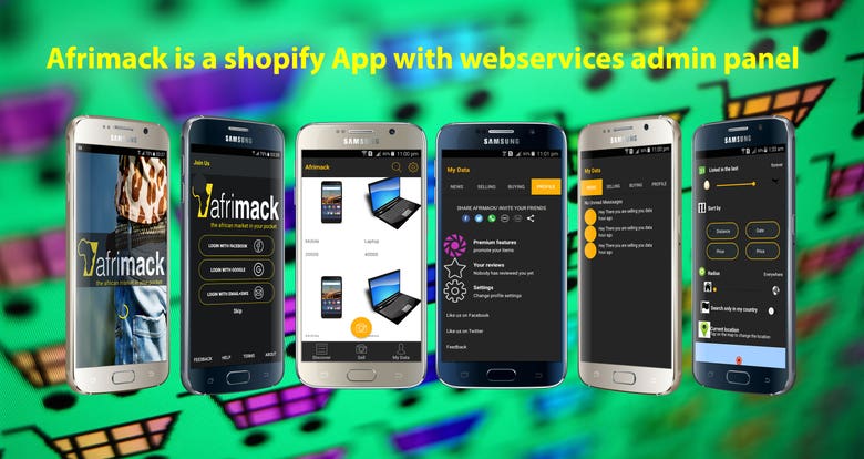 Shopify Android App with web admin panel