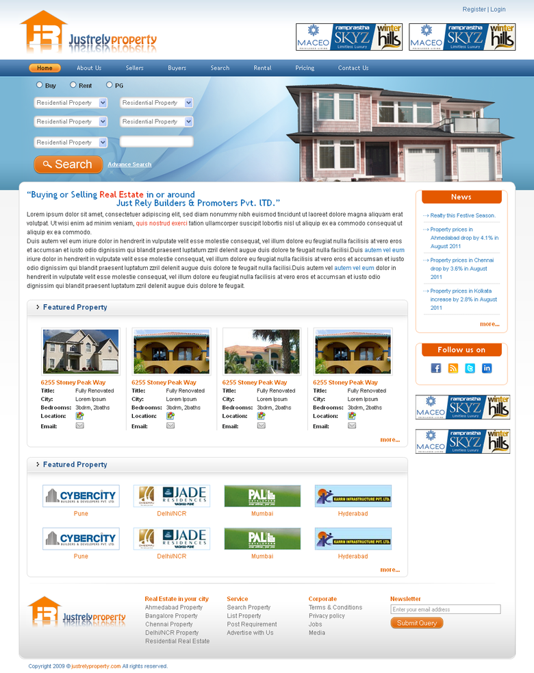 Real Estate / Property buy, rent and Sell Application