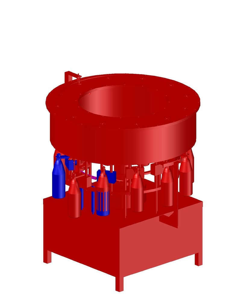 Rotary soda filling machine