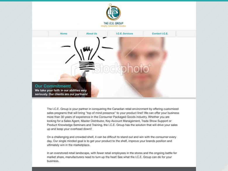 I.C.E. website design and production