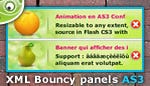Flash Bouncy Panels as3/xml