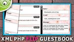 Flash Flip Guestbook as3/php