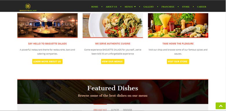 Restaurant Website with Online order and delivery functions