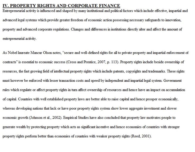 Corporate Finance and Property Rights