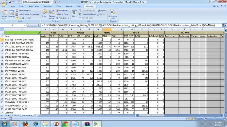 Dynamic and automated Reports through VBA and formules
