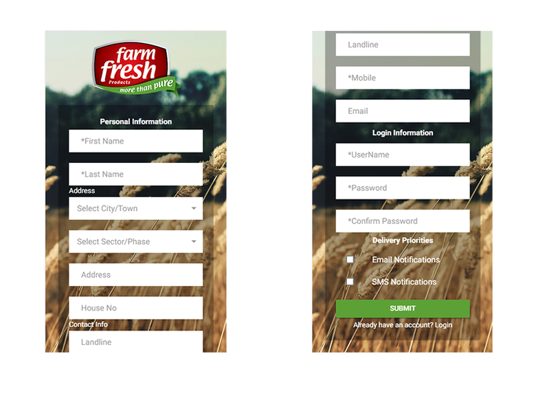Farm Fresh E-Commerce App