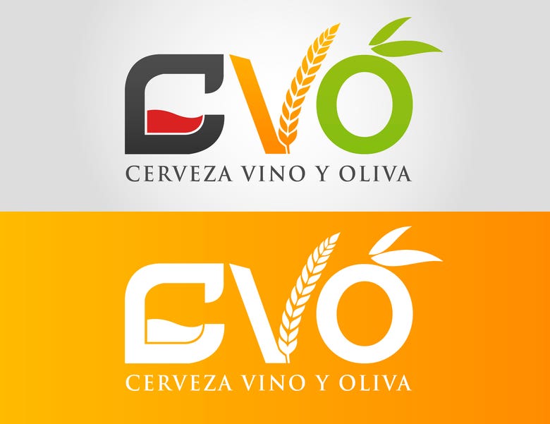 Diseño de logotipo para CVO Cerveza Vino y Oliva