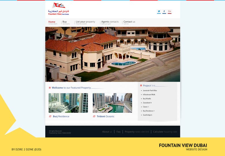 Fountain View Real Estate Website