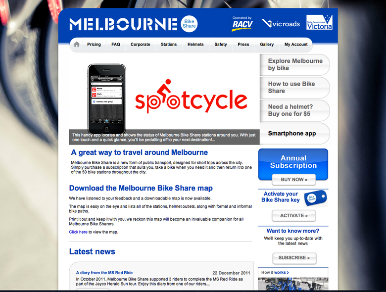 melbourne bike share