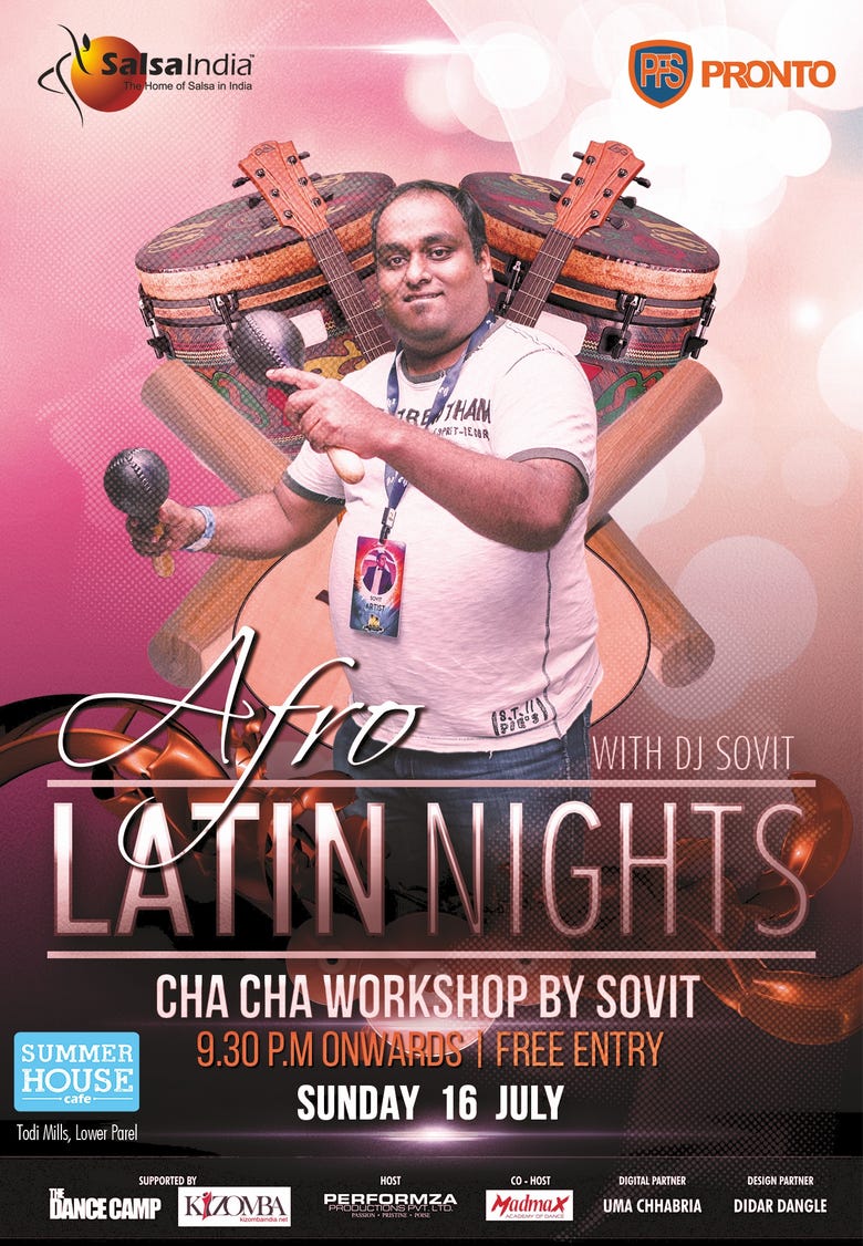 Flyer For Afro Latin Nights