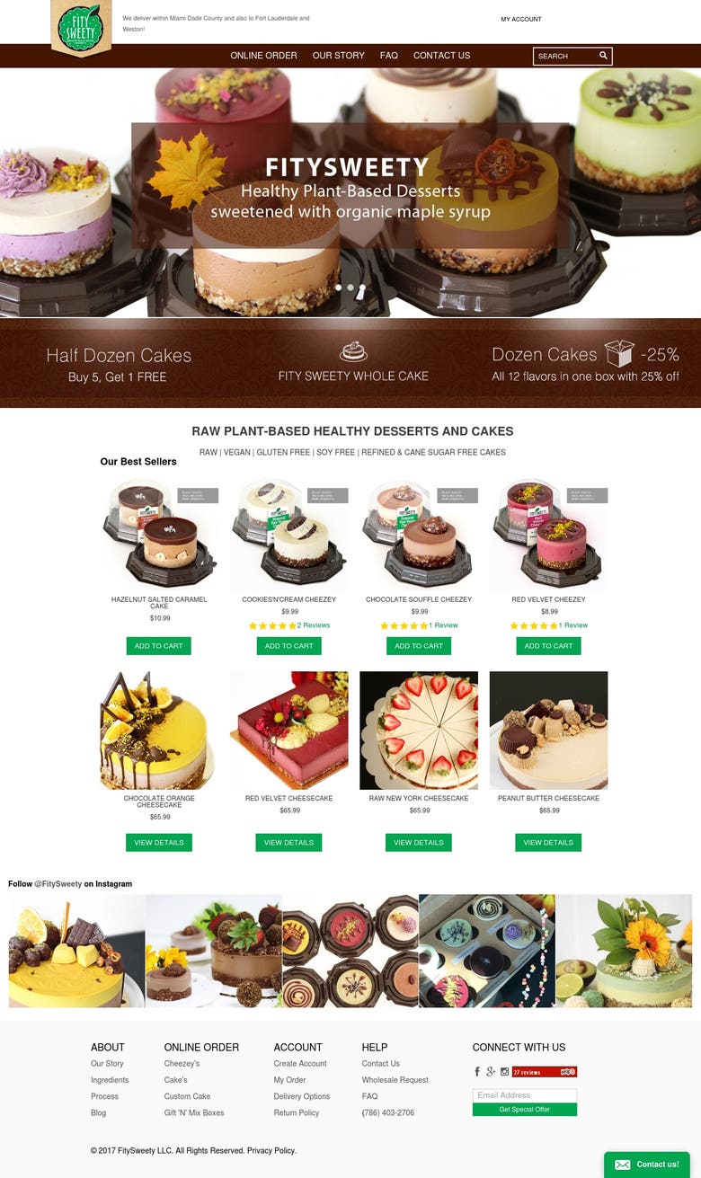 FitySweety - Online Store for Cakes