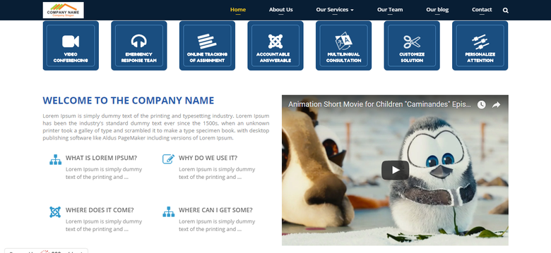 Company Profile Website by Shreesols