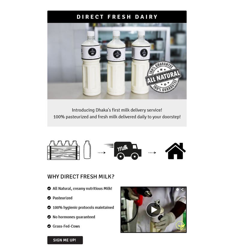 Direct Fresh Artisan Milk - Full Branding Project