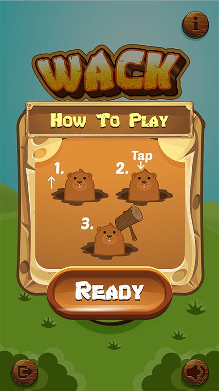 Wack A Mole, Game App Re-design