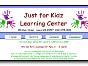Web Site for Just for Kidz Learning Center