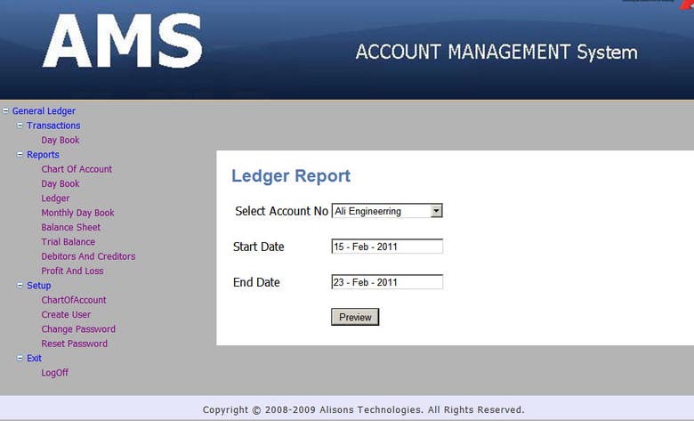 Accounts Management System