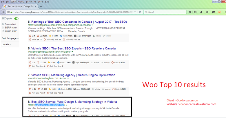 Best SEO service is on 1st page Canada