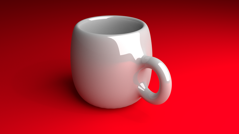 Realistic 3D Coffee Mug