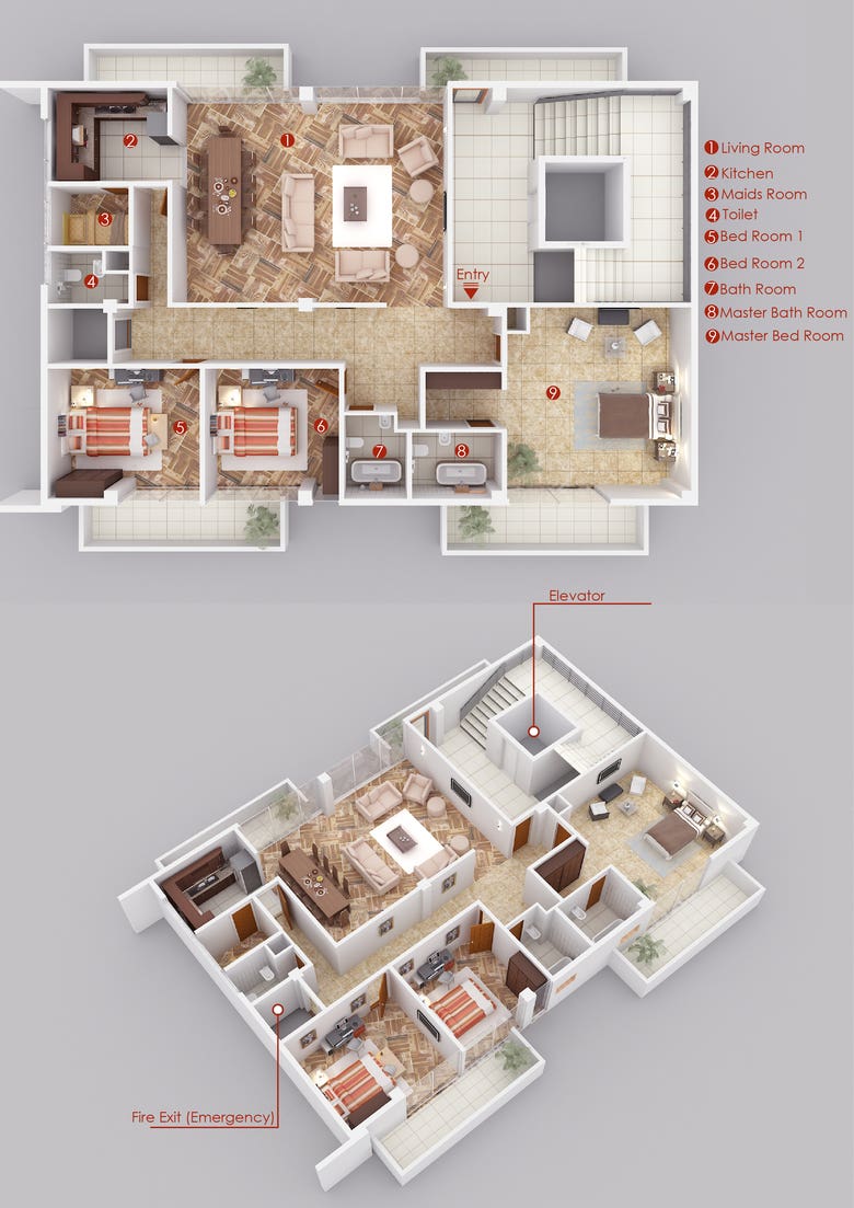 Apartment Floor plan design