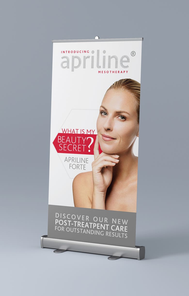 Roll-up Design for Cosmetic company (Switzerland)