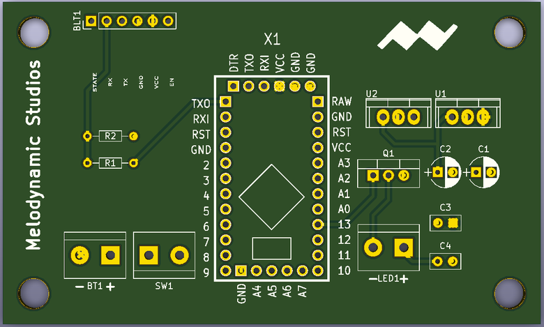 KiCA PCB designing for Arduino based wireless control switch